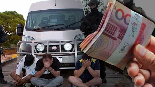 More than 1.2 tonnes of meth was transferred 