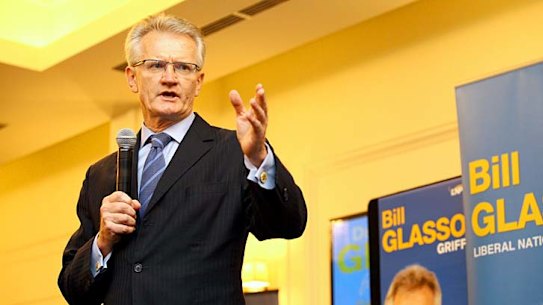 LNP candidate for the seat of Griffith  Bill Glasson speaks at his campaign launch at the Easts Leagues Club, Coorparoo, east Brisbane.
