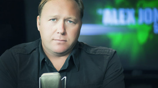 Alex Jones touts 'the most banned information in the world'