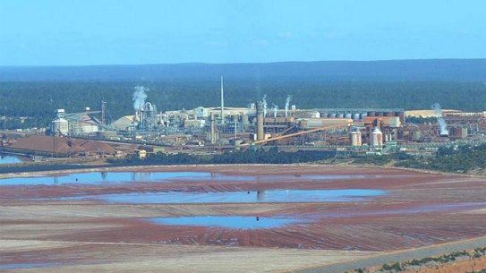 BHP Billiton Worsley Alumina refinery near Collie.
