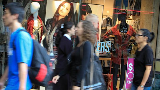 RETAIL AFR PHOTOGRAPH BY GLENN HUNT 310311. GENERIC- retail , shopping. AFR USE ONLY