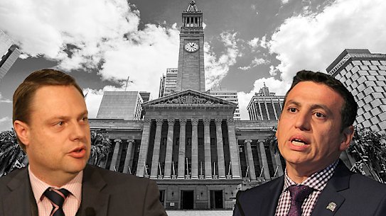 Adrian Schrinner and Peter Matic have emerged as contenders to replace outgoing Brisbane lord mayor Graham Quirk.