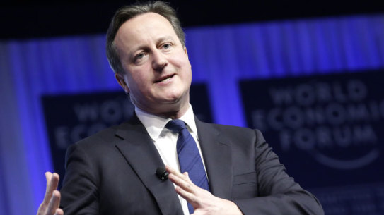 David Cameron, when he was Britain’s prime minister n 2014. 