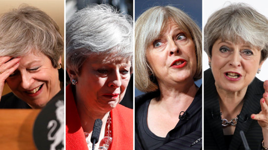 Theresa May through the years.