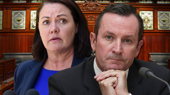 Opposition Leader Liza Harvey and Premier Mark McGowan are at odds over coronavirus recovery.
