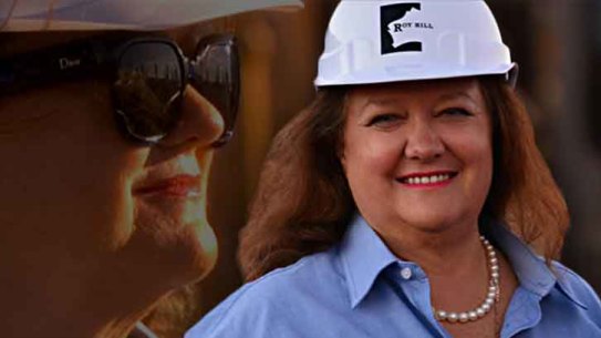 Gina Rinehart was honoured for her contribution to WA mining at the Diggers and Dealers conference on Wednesday.