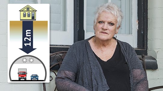 Sue Templeman is among at least 4500 Sydney residents who live in the project's "zone of influence". 