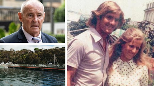 Chris Dawson outside the Supreme Court, Chris and Lynette Dawson, and Northbridge Baths.