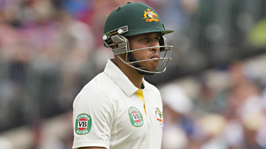 At the crossroads: Usman Khawaja in 2013.