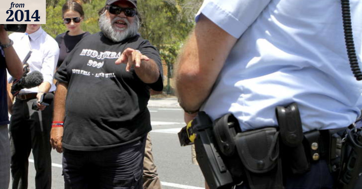 Taser-clad police turn up to anti-taser protest