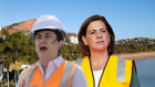 Premier Annastacia Palaszczuk and opposition leader Deb Frecklington.