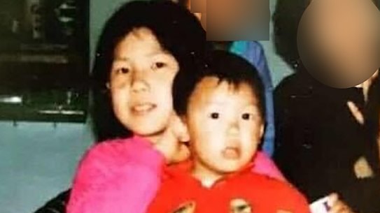 Lily Chan with her brother Seva when they were younger.