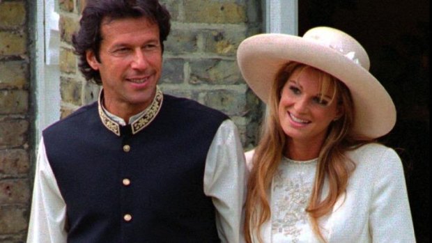 Imran Khan with his former wife Jemima.