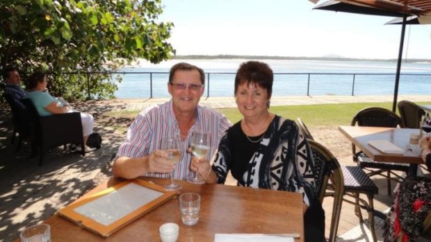 Queenslanders Howard and Susan Horder celebrating their 41st wedding anniversary in 2013.