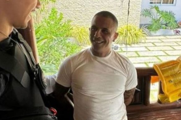 Gregor Haas after his arrest in May last year. 