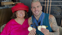 Kyle Chalmers pays tribute to Gina Rinehart.