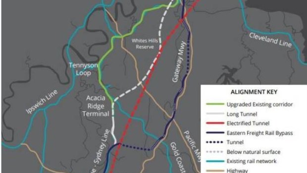 A two-year study is finalised to choose the most effective option to get rail freight from Acacia Ridge to the Port of Brisbane.