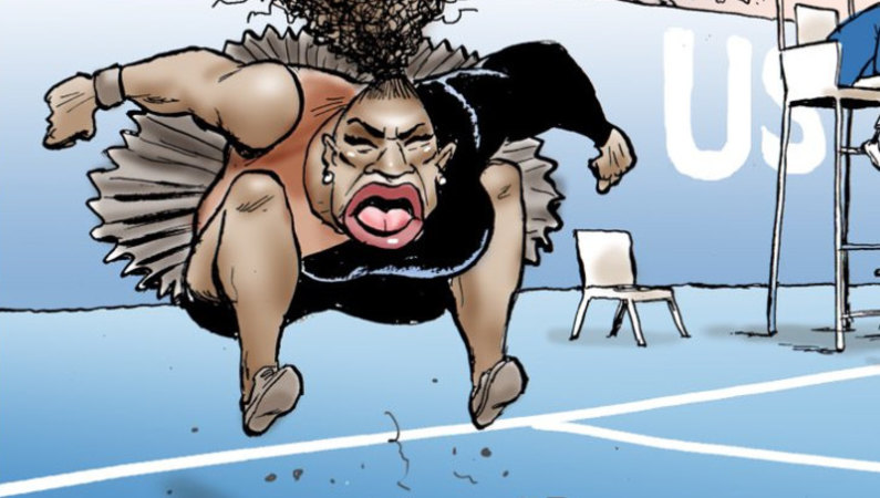 wallpapers Herald Sun Serena Williams Cartoon serena williams cartoon was racist