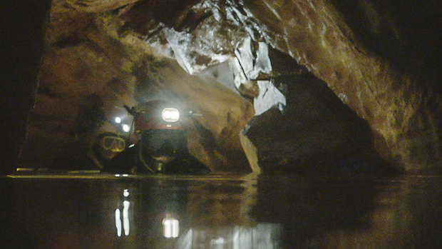 A precarious operation in a flooded Thai cave: The Rescue. 
