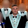 Senior Freemason Travers Gascoigne has served prison after assaulting his girlfriend.