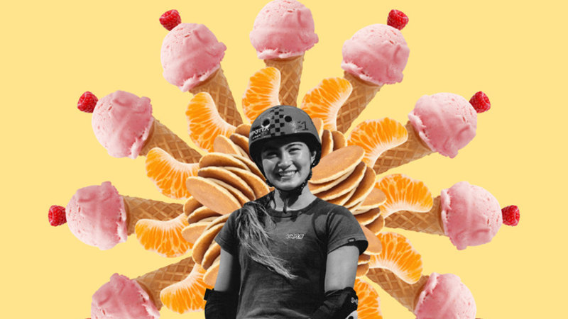 Dietetičarka svetuje živila za zadostitev potreb po železu pri najstnikih, skateboarderka Arisa Trew pa razkriva svoj dnevni jedilnik