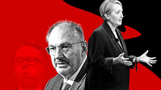 Alan Joyce, John Mullen and Vanessa Hudson. 