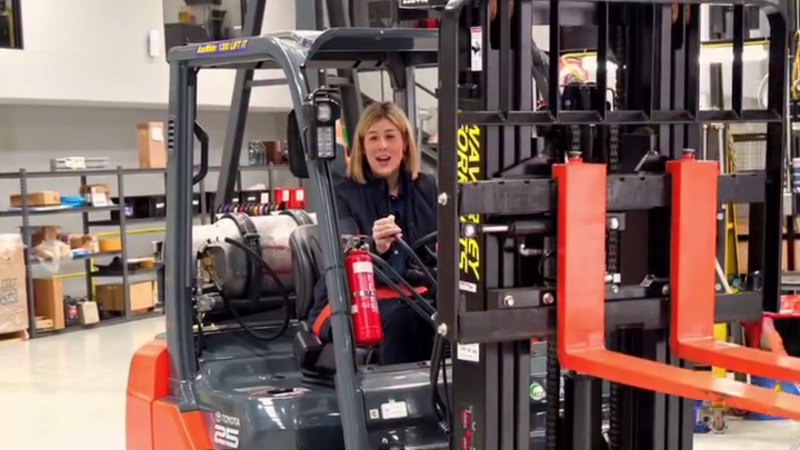 Workplace watchdog rules on Jess Wilson’s forklift-driving social media stunt (australia) — The Age