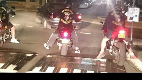 Satudarah members riding in Sydney.