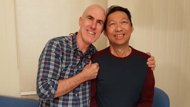 Pictured with his partner Peter, Tony Beret, right, features in documentary Dying to Live, which will shown at BIFF 2018.