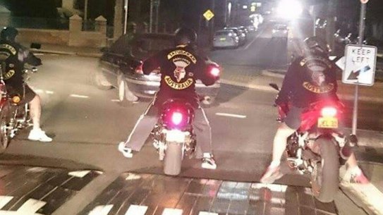 Satudarah members riding in Sydney.