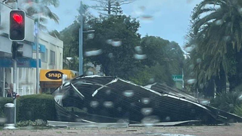‘Mini cyclone’: Severe hailstorm hits Port Macquarie