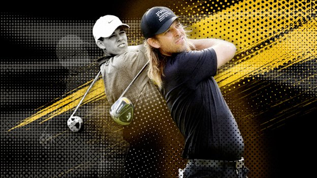 Aaron Baddeley, in 1999 and 2023.