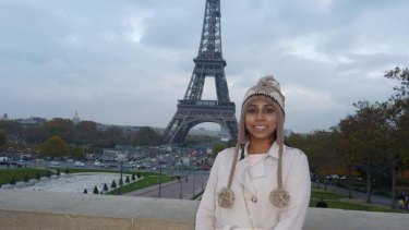Chathudila, known as Chatu to her family and friends, in Paris a year before the bombings in Sri Lanka.