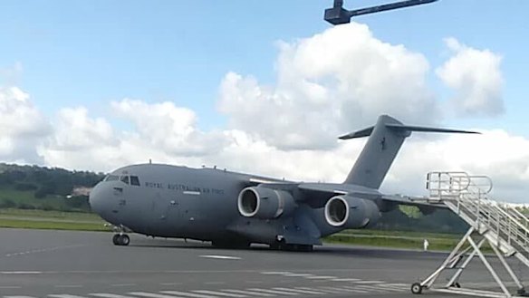 The roughly 55 Australians will arrive in Brisbane tonight.