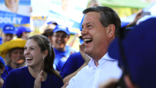 Then-LNP leader Tim Nicholls on the first day of the 2017 Queensland election campaign.