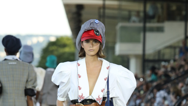 Puff sleeves at Miu Miu Resort 2020.