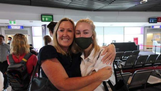 Helen Baxter took the day off work to meet her 19-year-old daughter Holly.