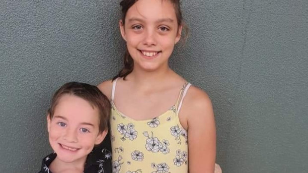 Geraldton crash victims Harmonie Cunningham, 10 and Nate Stewart, 7.