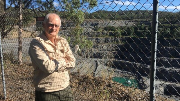 Phil Best at the Mt Coot-tha quarry.