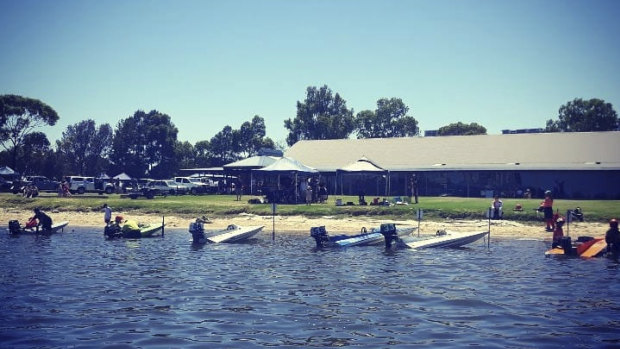 The WA Speed Boat Club held a meet on the Sunday. 