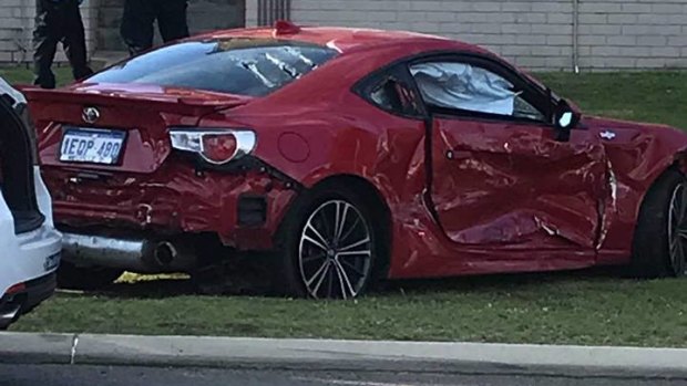 The red Toyota Coupe allegedly stolen from a Waikiki home was stopped by police in Scarborough. 