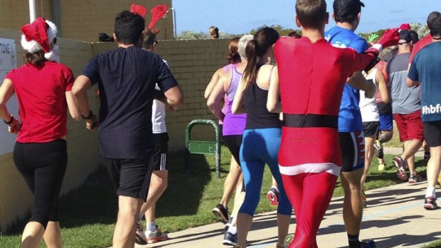 The Christmas Day run has in previous years attracted hundreds of runners. 
