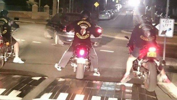 Satudarah members riding in Sydney.