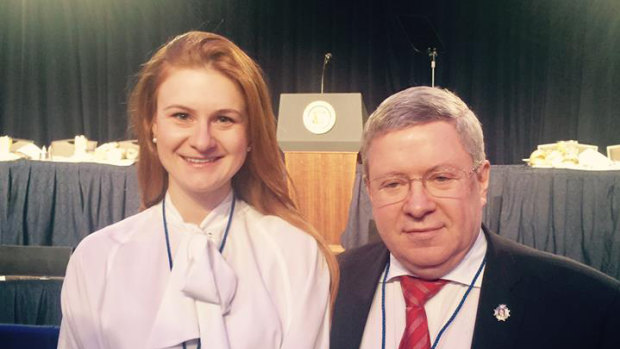 Maria Butina and Alexander Torshin, at the Washington Hilton in Feb 2017 according to her Facebook page. Torshin,a  Russian senator, is a life member of the NRA and a link in Butina's powerful contacts.