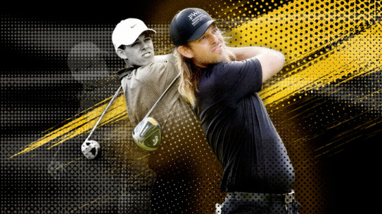 Aaron Baddeley, in 1999 and 2023.