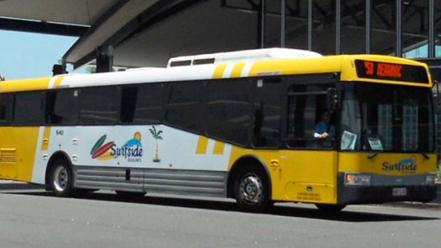 A bus driver was allegedly punched in the face three times by a pedestrian on the Gold Coast.