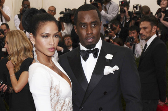 Cassandra Ventura, aka Cassie, and Sean “Diddy” Combs at the Met Gala in 2015.