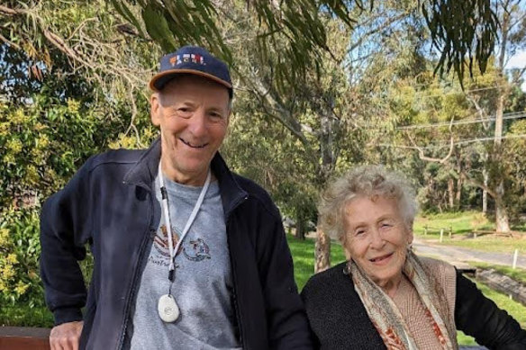 Ros Collins and her son Dan, who have been left on the outer by NDIS rules. 