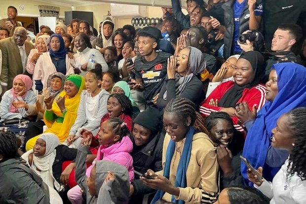 More than 100 people crammed into the Bol family home in Perth to watch the event. 