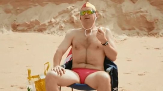 Lobby group GetUp! has been criticised for a satirical ad depicting Tony Abbott ignoring a drowning.